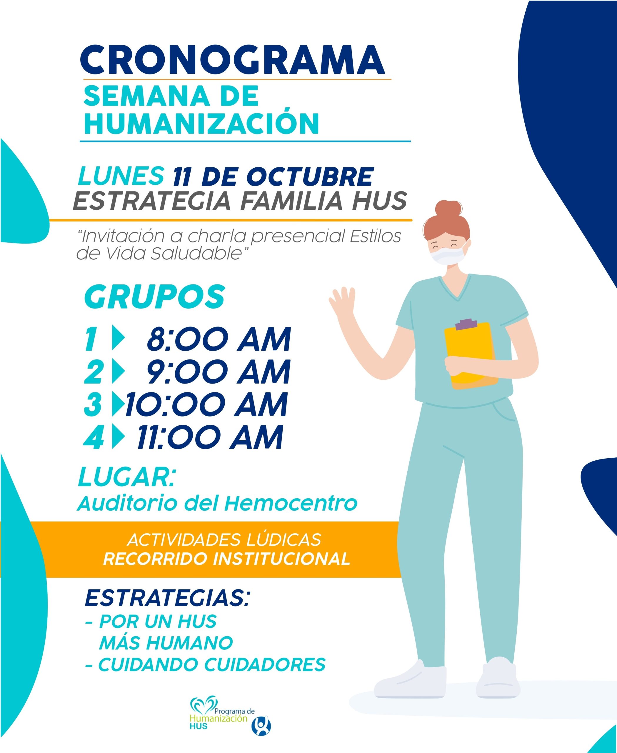 SEMANA DE HUMANIZACIÓN EN LA ESE HUS ¡LOS ESPERAMOS! 2